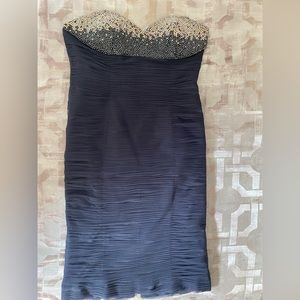 Charcoal Gray Rouged Dress